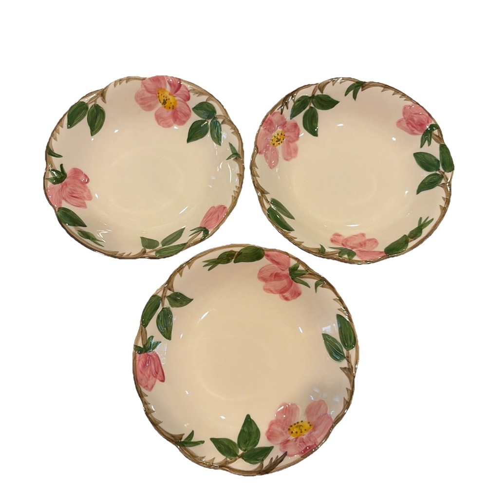 Vintage Franciscan Desert Rose Fruit/Dessert Bowl 5 3/4" Made in England Set Of